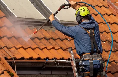 Démoussage et hydrofuge de toiture à Izotges
